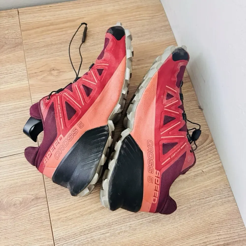 Salomon Speedcross 6 Burgundy Running Shoes Women’s Size 8